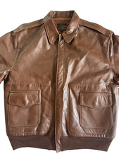 Giacca da volo Eastman Leather A2 352 nd FG FIRMATA da pilota di caccia, taglia 44
