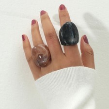 Set anello vintage acrilico - set,