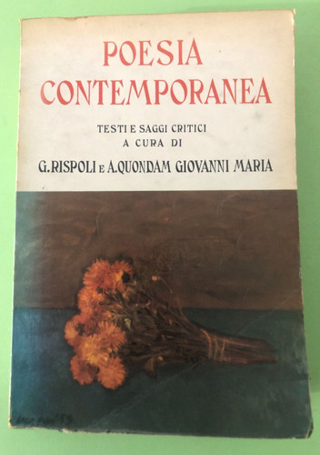 Poesia contemporanea rispoli - -,