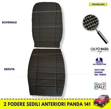 Fodere Fiat Panda 141 750 1986 2003 sedili auto 2 Foderine Anteriori IMBOTTITE