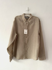 Zara camicia donna beige con