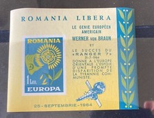 Francobolli VV223 Romania esilio, Europa 1964, lingua francese
