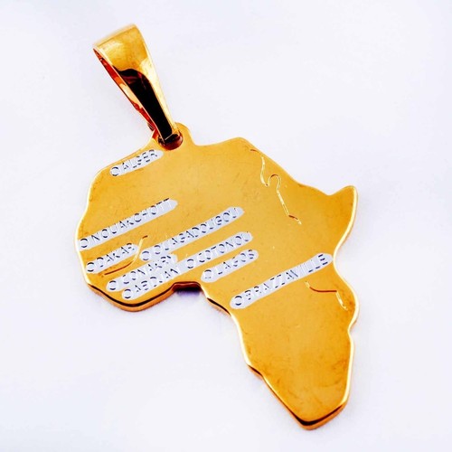 Pendaglio africa placcato oro - pendaglio,