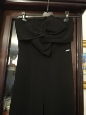 Tuta Donna Guess Fiocco Frontale TG 26 Colore Nero