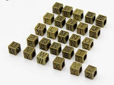 130 perline charm europeo cubo