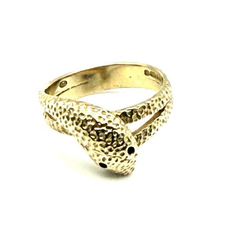 Anello serpente oro uomo - serpente, 9