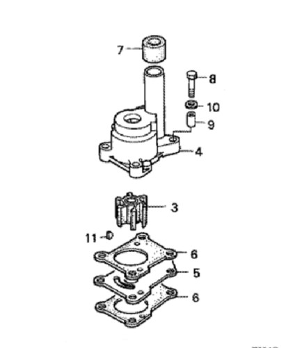 Kit pompe acqua rep honda - kit, bf