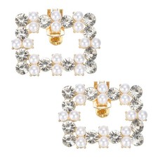 2 Pezzi Fermascarpe Strass