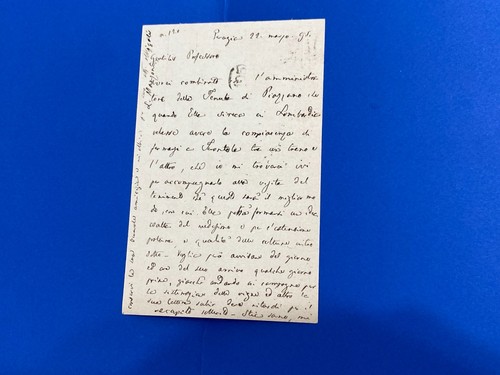 Manoscritto autografo conte - autografo,