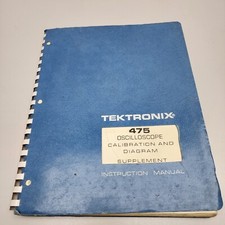 Tektronix 475 Manuale integratore calibrazione e diagramma oscilloscopio 070-1708-00