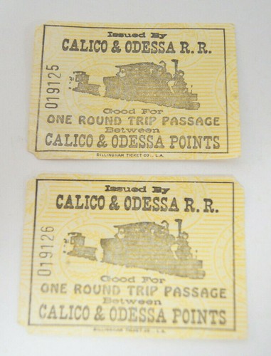 Calico odessa rail road one - calico,