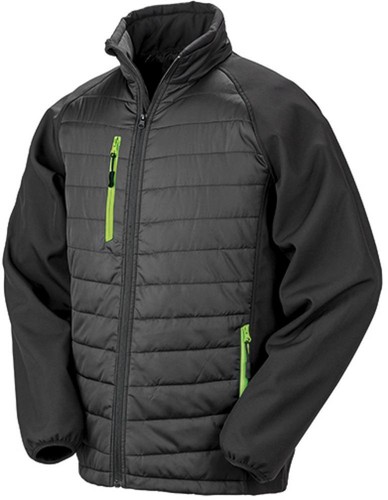 Herren black compass softshell - herren,