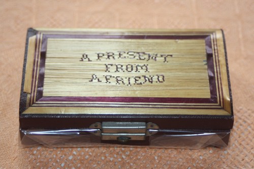 Vintage needlework sewing box - needlework,