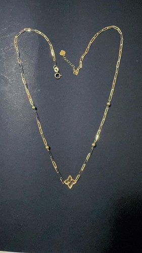 Collana con fiore punta 44cm - collana,