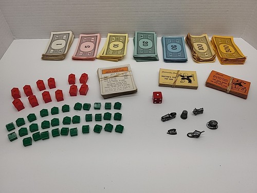 Gioco monopoli vintage pezzi - gioco,