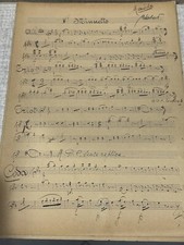 Spartito Antico IL MINUETTO Mandola 