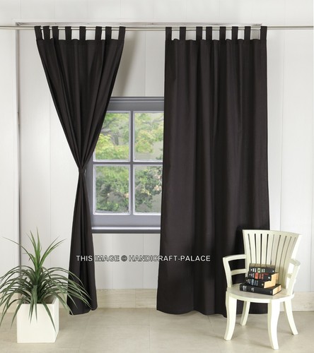 Nero cotone lino solido - cotone,