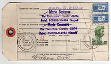 BOLLETTINO DI SPEDIZIONE PACCO ORDINARIO 1980 CON £ 500 SAN GIORGIO +CAVALLINI