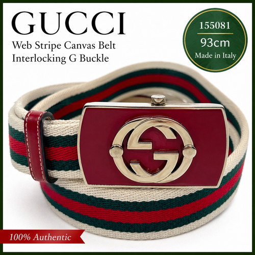 Gucci 155081 cintura tela a - gucci, in
