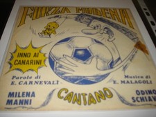 MODENA FC CALCIO DISCO 45 GIRI FORZA MODENA INNO AI CANARINI 1978 CARNEVALI