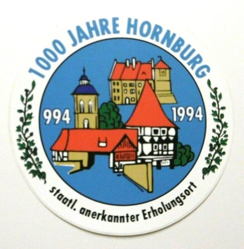Adesivo souvenir hornburg 1000 - souvenir,