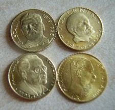 4 Monete d'oro 8K piu' piccole