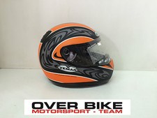 CASCO INTEGRALE MOTO PISTA STRADA VEMAR NAKED ARANCIONE/NERO TAGLIA S