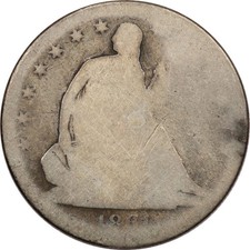 1861-S Mezzo dollaro Liberty