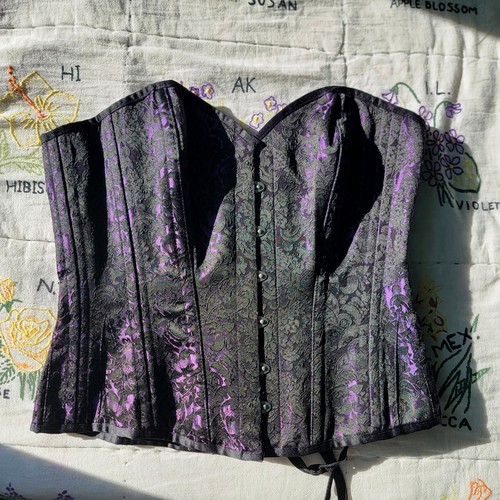 Corsetto overbust broccato