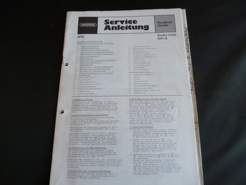 Manuale servizio originale - manuale,