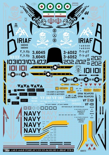 Decalcomania dxm f 14 - 1/48, f-14