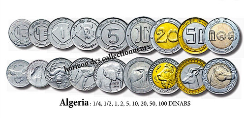 Algeria moneta serie da - da, 9