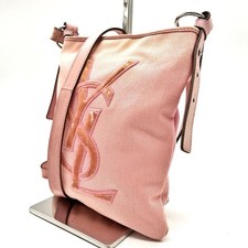 Borsa a tracolla Saint Laurent borsa YSL Cassandra tela pelle rosa autentica