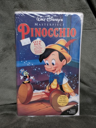 Sealed pinocchio vhs - pinocchio, (vhs,