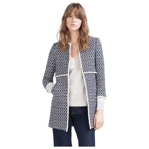 Cappotto zara blu avorio - blu,