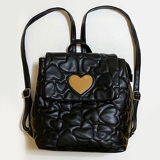 Zaino Zainetto Borsa Cuore Finta Pelle Trapuntata Chic Casual Sportivo Elegante