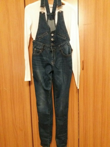 Jeans salopeta miss girl - jeans,