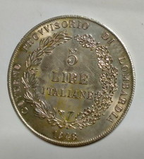5 LIRE 1848 GOVERNO