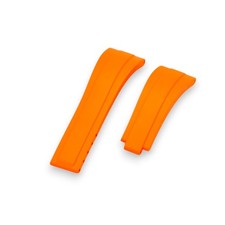 21mm Orange Rubber Strap For