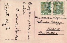 CARTOLINA DEL 1913 - DA TRIESTE PER MILANO - OCCUPAZIONE AUSTRIACA -