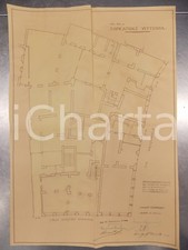 1930 MILANO DE DOMINICIS Edificatrice VITTORIA Planimetria casa piano terreno