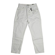 Jeans bianco pantaloni vita