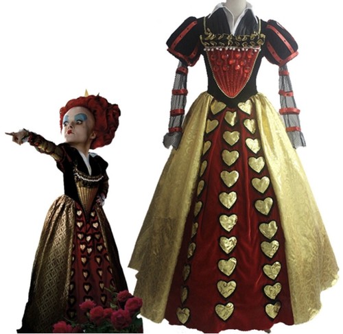Costume regina cuori alice - costume,