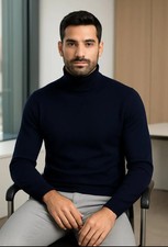 Dolcevita Uomo Blu Cashmere