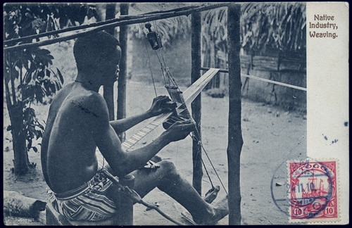 Cartolina togo 1910 weber - cartolina,