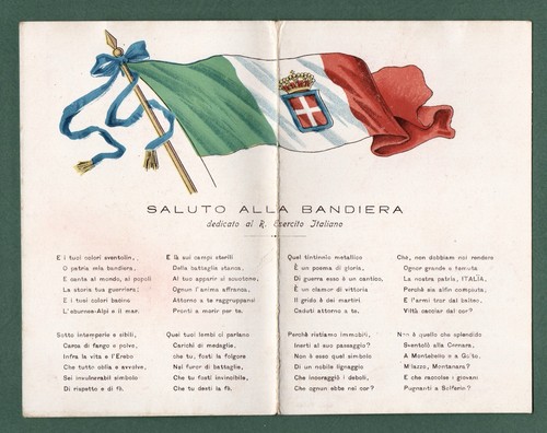 Cartolina patriotica epoca - cartolina, d’epoca