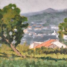 Colantuoni Luigi Serigrafia Firmata arte figurativa Paesaggio Campagna casa