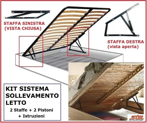 Kit sistema sollevamento letto - sistema,