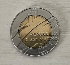 500 LIRE BIMETALLICHE REPUBBLICA DI SAN MARINO ANNO 1990