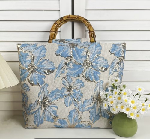 Borsa tote grande - tote, ricamata